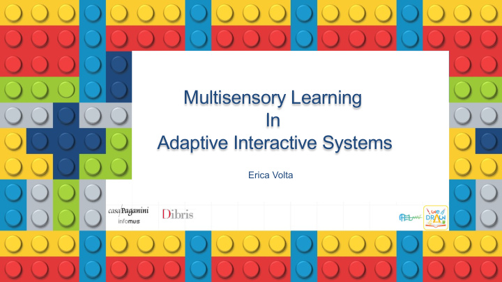 multisensory learning in adaptive interactive systems