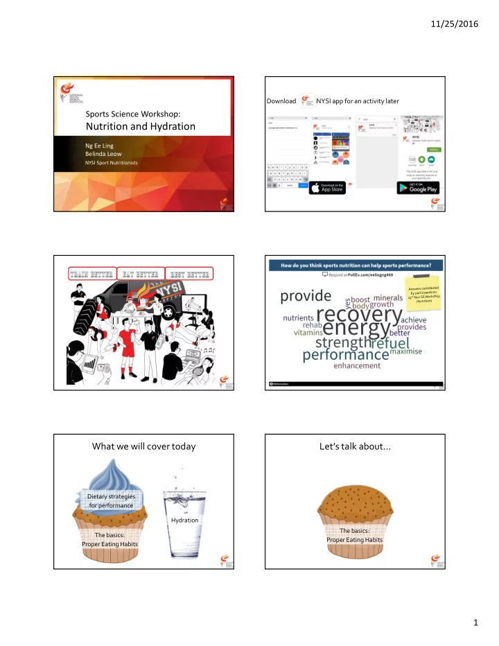 nutrition and hydration