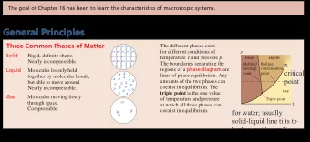General Principles  Three Common Phases of Matter  The different phases exist  for different