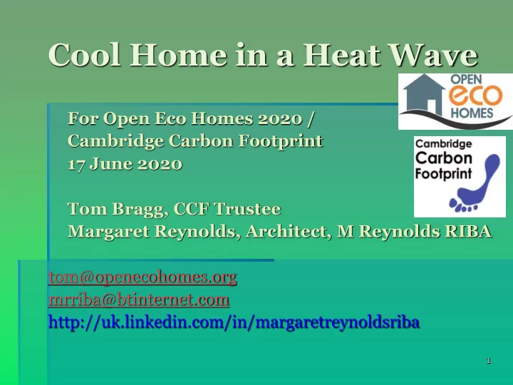 cool home in a heat wave