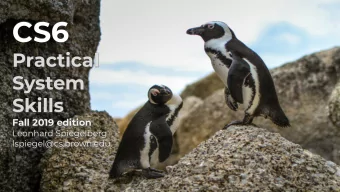 CS  Practical  System  Skills  Fall 9 edition  Leonhard Spieeler