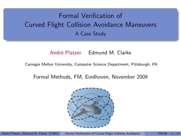 formal verification of curved flight collision avoidance