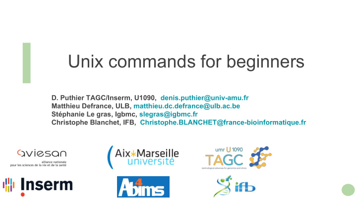 unix commands for beginners