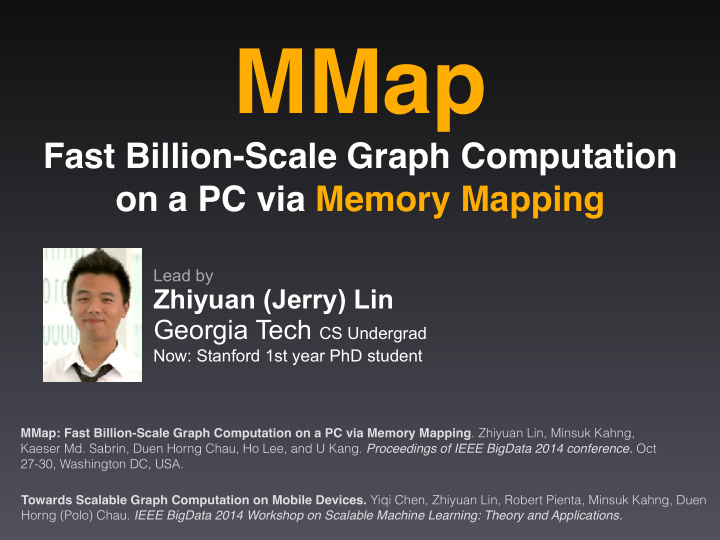 graph computation on computer cluster