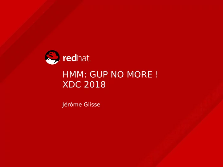 hmm gup no more xdc 2018
