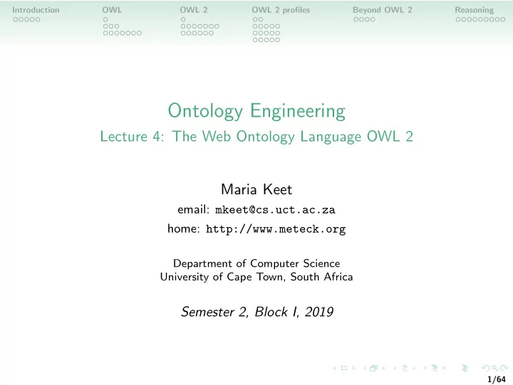 ontology engineering