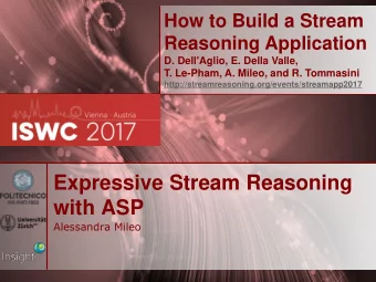 with ASP  Alessandra Mileo Share, Remix, Reuse  Legally  This work is licensed under the