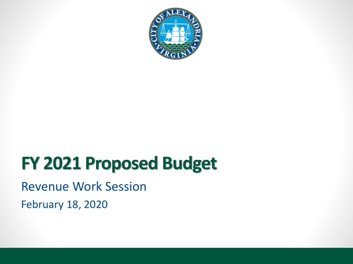 fy 2021 proposed budget