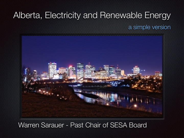 alberta electricity and renewable energy