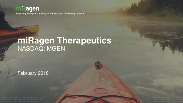 miragen therapeutics