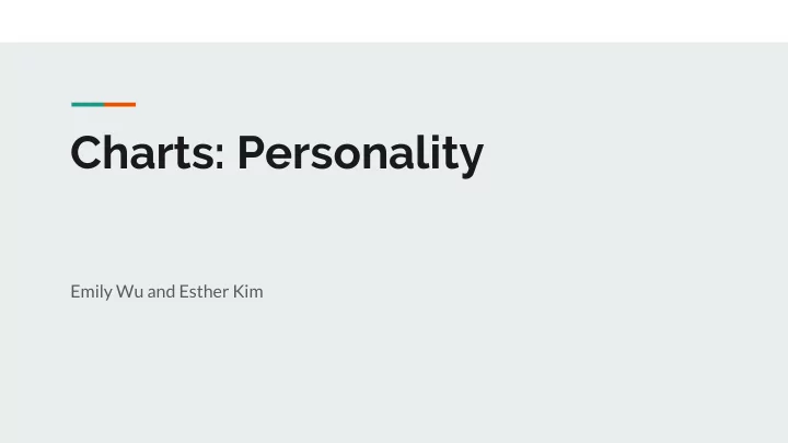charts personality