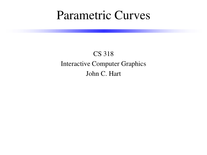 parametric curves