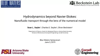 Beckstein Lab  Computational Biophysics at Arizona State University  Hydrodynamics beyond