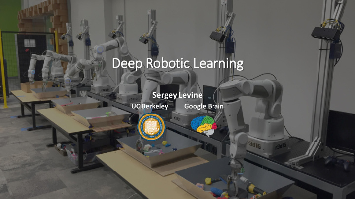 deep robotic learning
