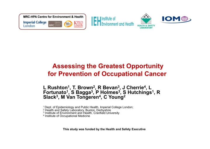 assessing the greatest opportunity