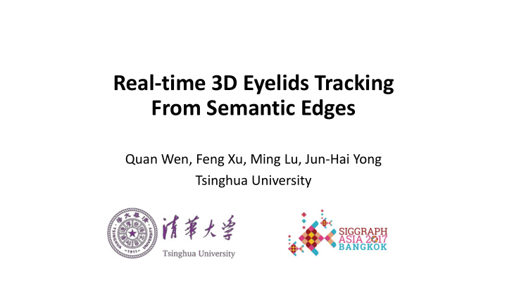 real time 3d eyelids tracking from semantic edges