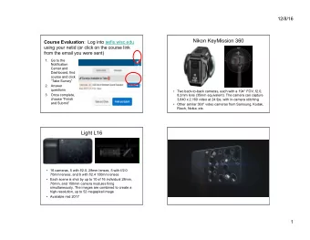 Nikon KeyMission 360 Course Evaluation :  Log into aefis.wisc.edu  using your netid (or click on
