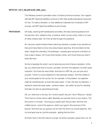 1  props are anything that I need to bring. So I just stick that in the margin. OK, bring  the