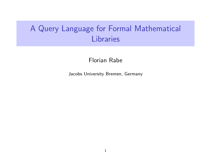 a query language for formal mathematical libraries