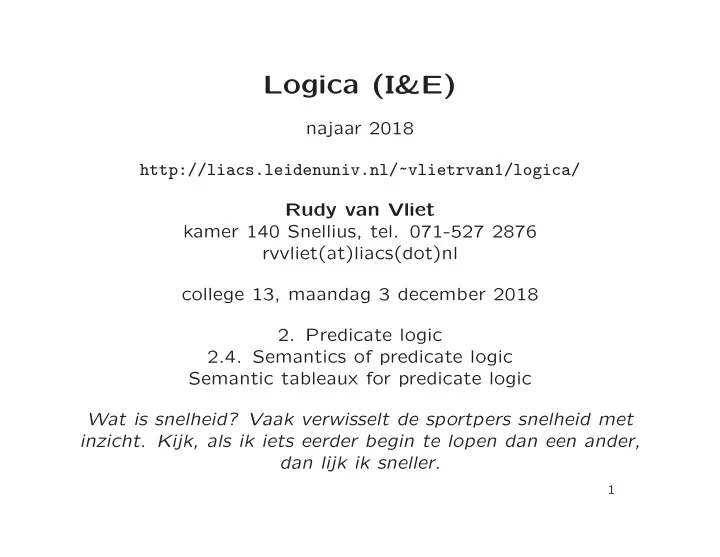 logica i e