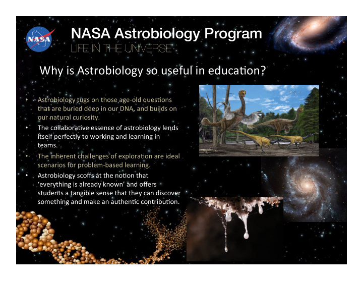 nasa astrobiology program