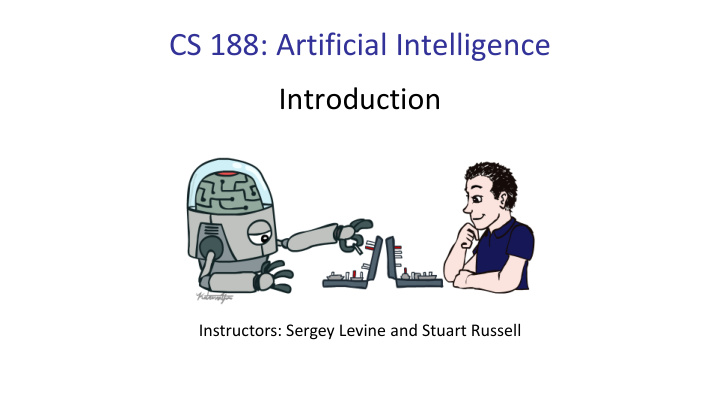 cs 188 artificial intelligence