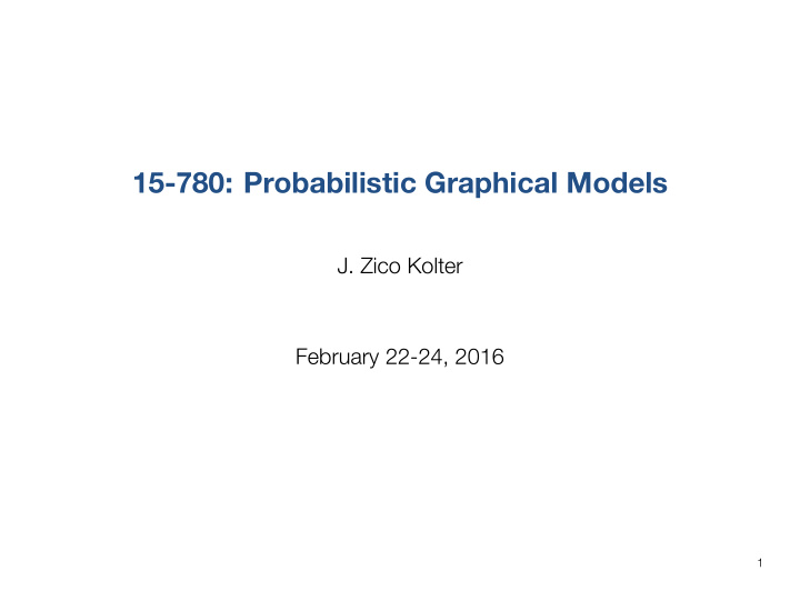 15 780 probabilistic graphical models