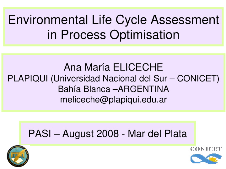 environmental life cycle assessment in process