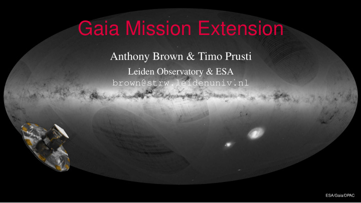 gaia mission extension