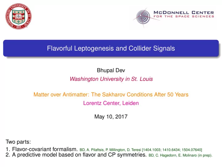 flavorful leptogenesis and collider signals