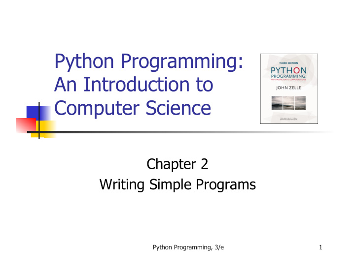 python programming an introduction to computer science