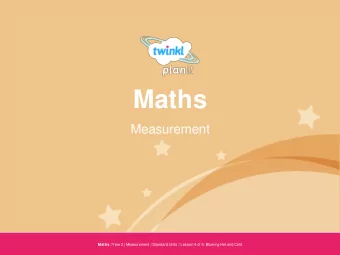 Maths  Measurement Maths | Year 2 | Measurement | Standard Units | Lesson 4 of 5: Blow ing Hot and