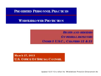 P ROHIBIT D P E P RACT S  E  RSONNE  L  ICE W HIST R P ROT ION  L  E  BL  OWE  E  CT  R S AND RE S