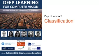 Classification  Image Classification  Set of predefined categories [eg: table, apple, dog, giraffe]