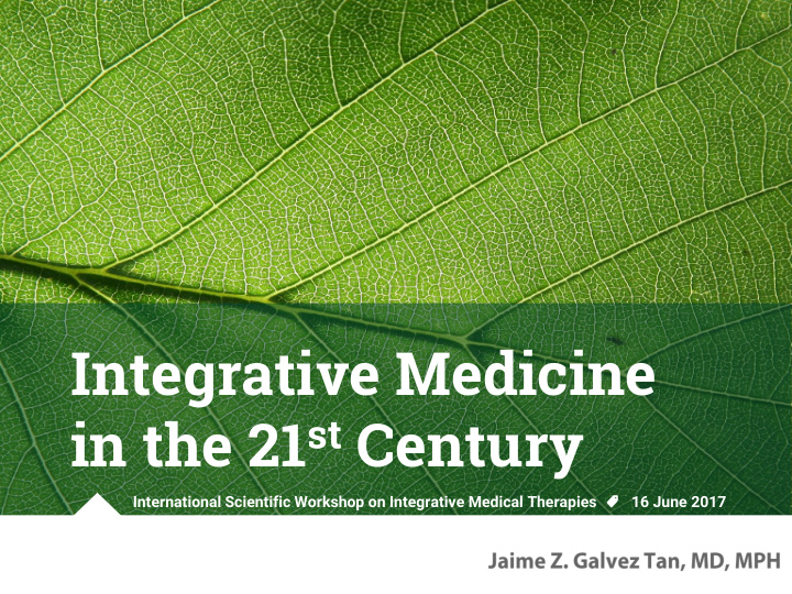 integrative medicine