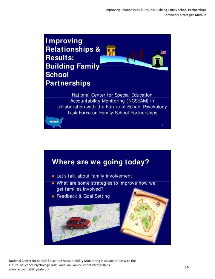 i mproving relationships results building family building