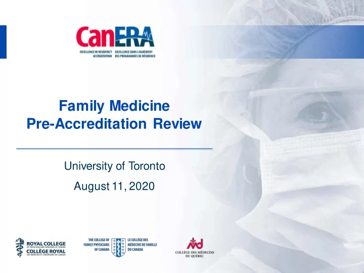 pre accreditation review