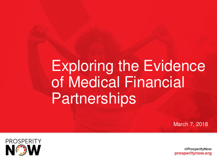 exploring the evidence of medical financial partnerships