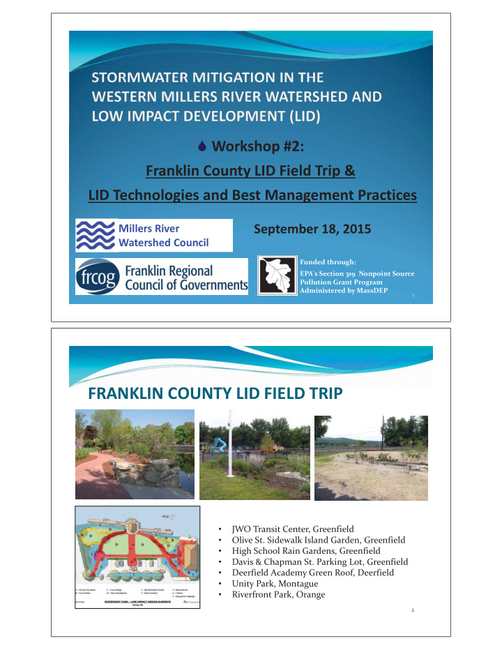 franklin county lid field trip