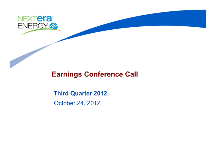 earnings conference call