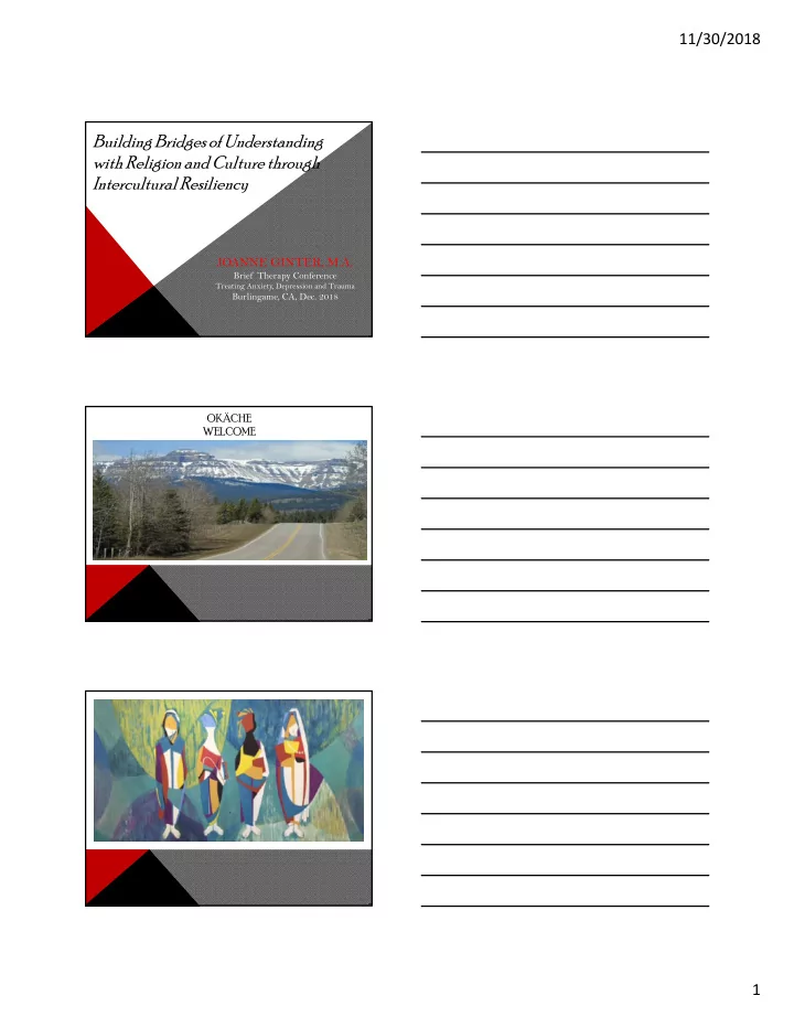 building bridges of understanding with religion and