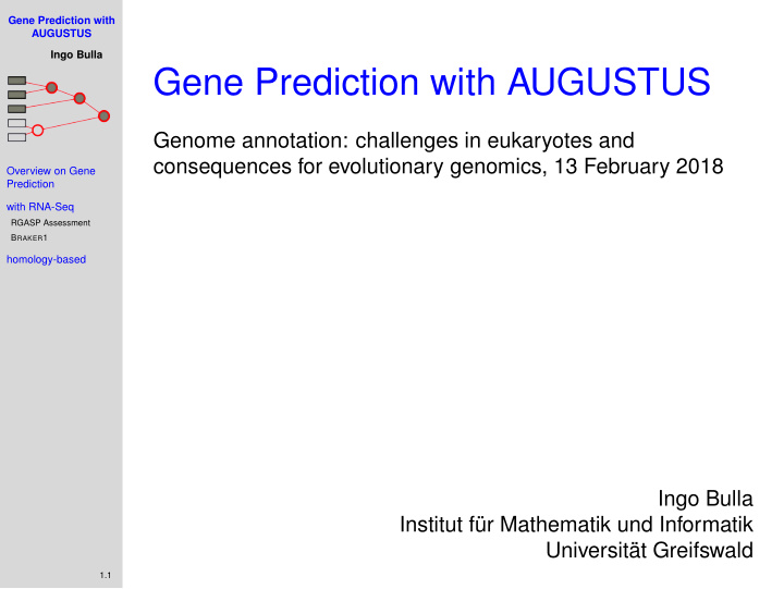 gene prediction with augustus