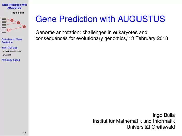 gene prediction with augustus
