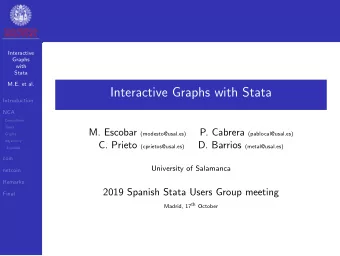 Interactive Graphs with Stata  Introduction  NCA  Coincidence  Types M. Escobar (modesto@usal.es)