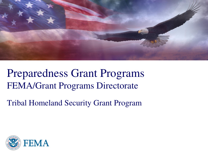 preparedness grant programs