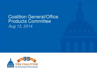 Products Committee  Aug 13, 2014  Agenda MIL-STD-129 / FED-STD-123 Discussion  Greg Rollins,  1.