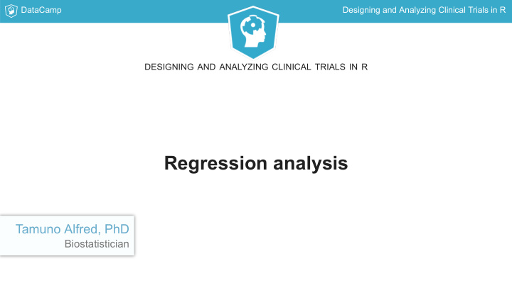 regression analysis