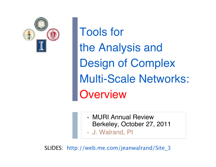 tools for the analysis and design of complex multi scale