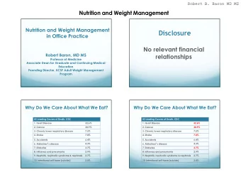 Disclosure  in Office Practice  No relevant financial  Robert Baron, MD MS  relationships