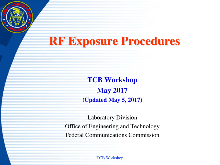 rf exposure procedures